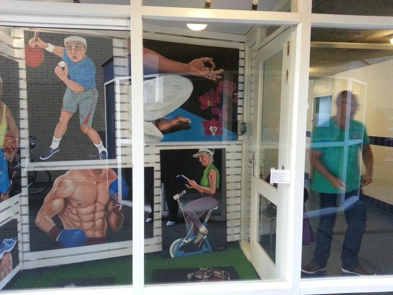 Het resultaat in de mini-exporuimte