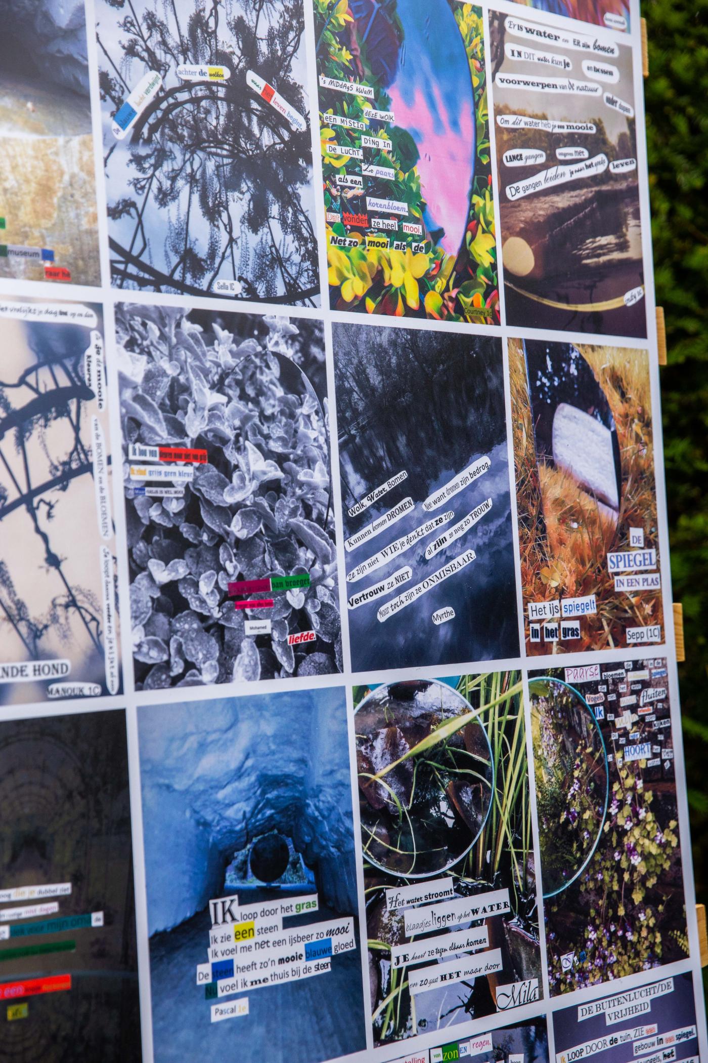 Close up van een aantal kunstwerken