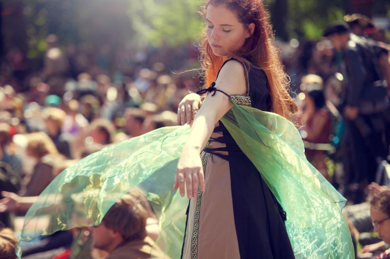 Een deelneemster aan Castlefest. Foto: Anouk Pross via Castlefest