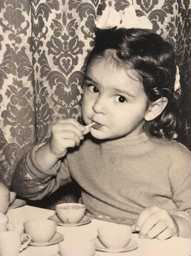 Portret van mij, door mijn vader gemaakt en in onze doka ontwikkeld