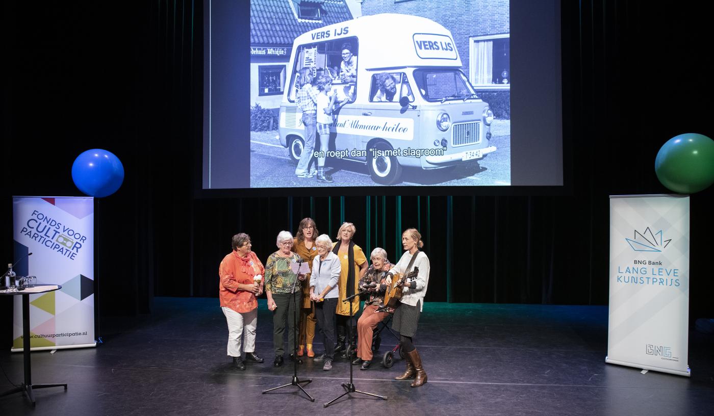 Het project Garden Songs van Stichting Zaaigoed uit Haarlem op het podium