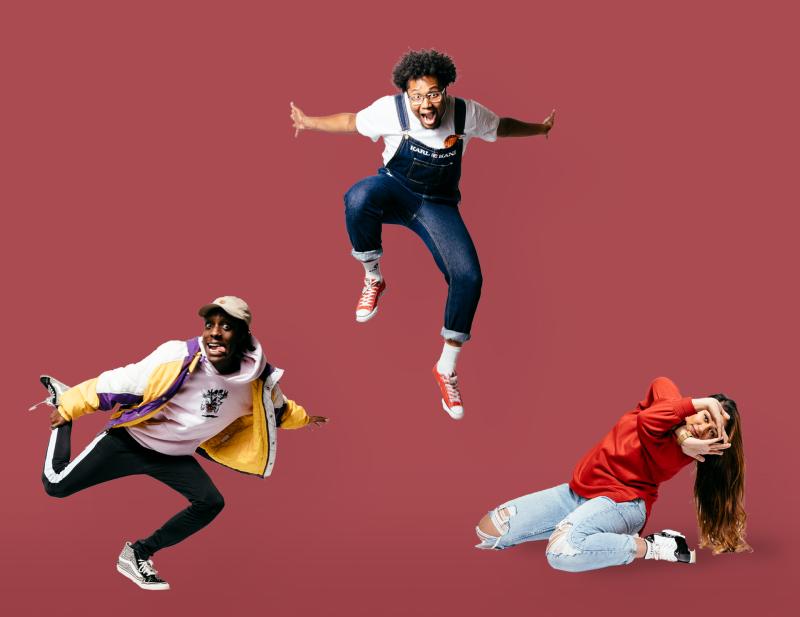 Urban dansers uit de campagne #weblijvenbezig